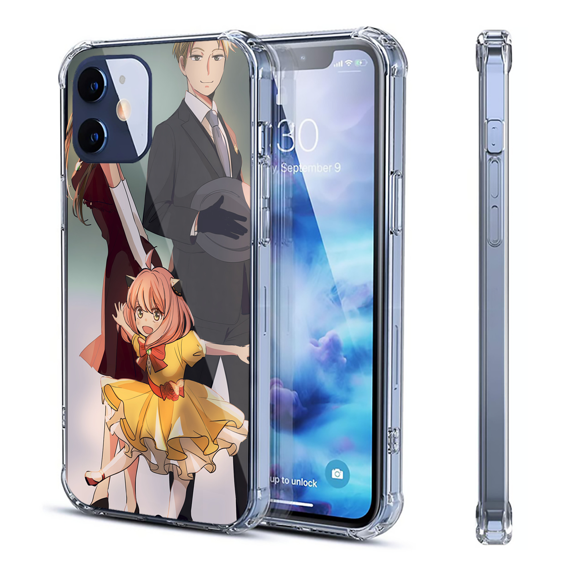 （画像用） SPY×FAMILY间谍家家酒 【iPhone 12シリーズ対応】透明スマホケース（クリアソフトケース）